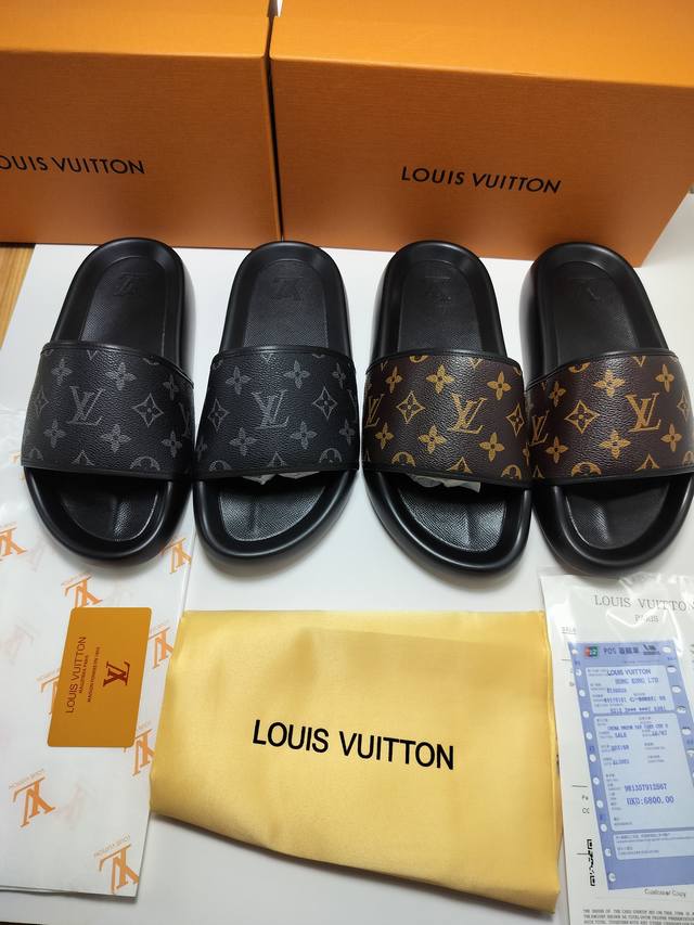 新款出货 Louis Vuitton路易威登lv标拖鞋 女款36-42 男款38-46