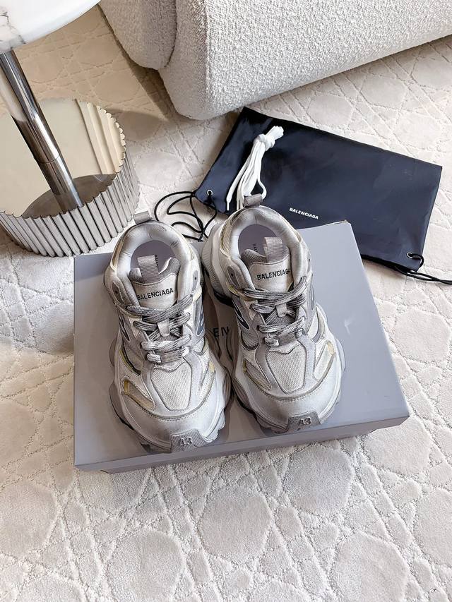 偏大一码 Balenciag* 十代24Ss最新款5Xl Cargo Sneaker系列 情侣款老爹鞋 顶级版本 原厂数据正式发售版本运动鞋原版购入开发 做货