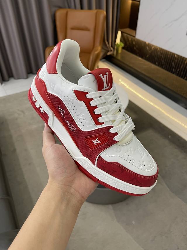 Lv最新升级顶级版本 情侣款 2024 Louis*Vuitto* Lv Trainer 透明 Pvc 运动鞋欧洲代购1W Rmb购入 历时一个月爆拆开发 大底