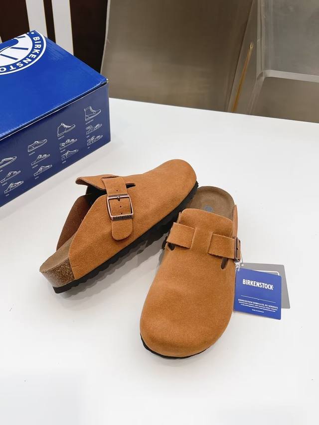 Birkenstock 勃肯2024新色新款 蒙大拿博肯丑萌系列 一直非常火爆的款式 可调的节低帮休闲拖鞋 上脚很好看哦 穿着舒适 国外特殊进口的真皮 垫脚真皮