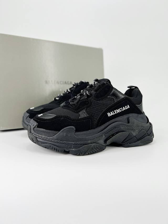 Balenciaga 巴黎世家 巴黎世家一代 古驰联名 Balenciaga 巴黎世家 初代 复古老爹鞋 原厂材质 头层磨砂牛皮 全套八层组合大底 原标原盒 正