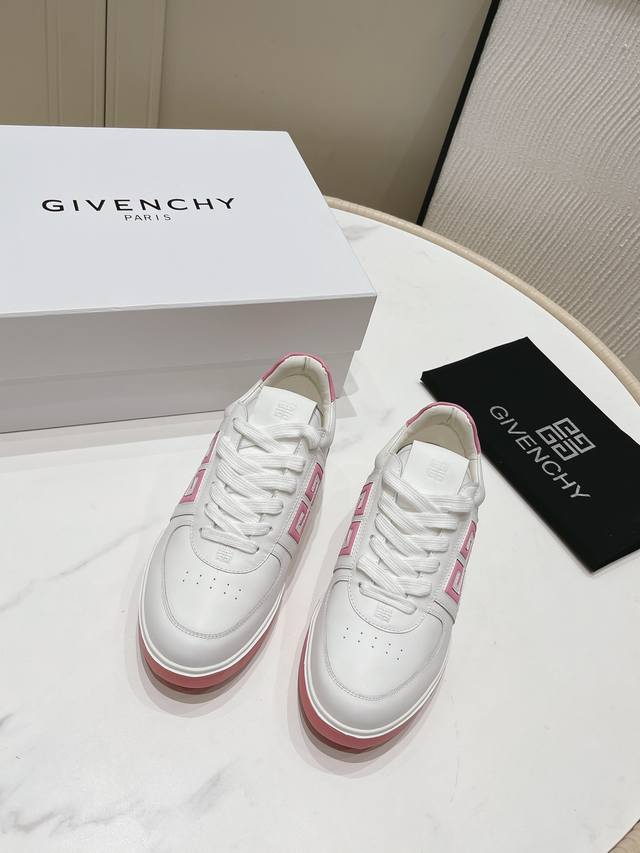 冲量价: Givenchy纪梵希3D打印logo City运动鞋 小白鞋 原版购入开发 材料 进口头层牛皮牛皮内里牛皮垫脚配原版双色大底 实物拍摄 Size 3