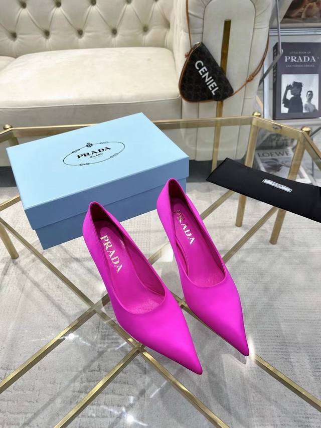 Pradr 普拉达 上新出厂价 进口真皮底 Prad* Raf Simons X 2024 Aw 早春最新t台彩色真丝系列 走秀款 鞋面 进口真丝布 内里 进口