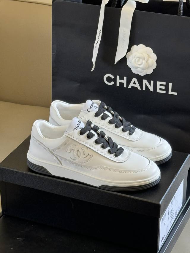 顶级品质 Chanel 24P New Arrival 小香24春夏板鞋新品 原版粉色36 1 10 精工copy 小牛皮材质 质感超赞 Size 35-41