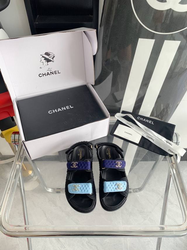 Chanel 2022新款凉鞋原版开发顶级版本今年夏天必备单品进口羊皮进口五金真皮大底正品同步包装码数35-41