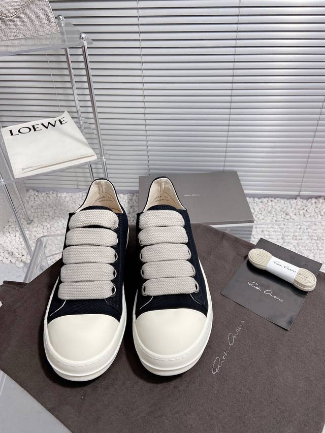 出厂 Rick Owens欧文斯 24Ss 新款情侣款复古板鞋黑暗系 休闲运动鞋 原版购入开发 做货 掌握时尚的默契，采用全粒面小牛皮，散发出品质与独特设计的高